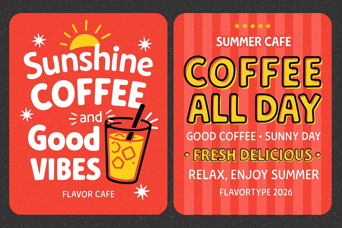 Quiby - Playful Font Family, a Sans Serif Font by Flavortype (Photo 4 of 15)
