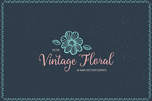 Vector Vintage Floral