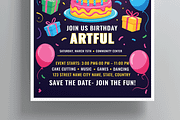 Birthday Celebration Flyer Design, a Flyer Template by MightyDesign (Thumbnail 3 of 8)