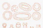 La Mer Mediterranean Seafood Graphic, a Food Illustration by Volha Studio (Thumbnail 8 of 15)