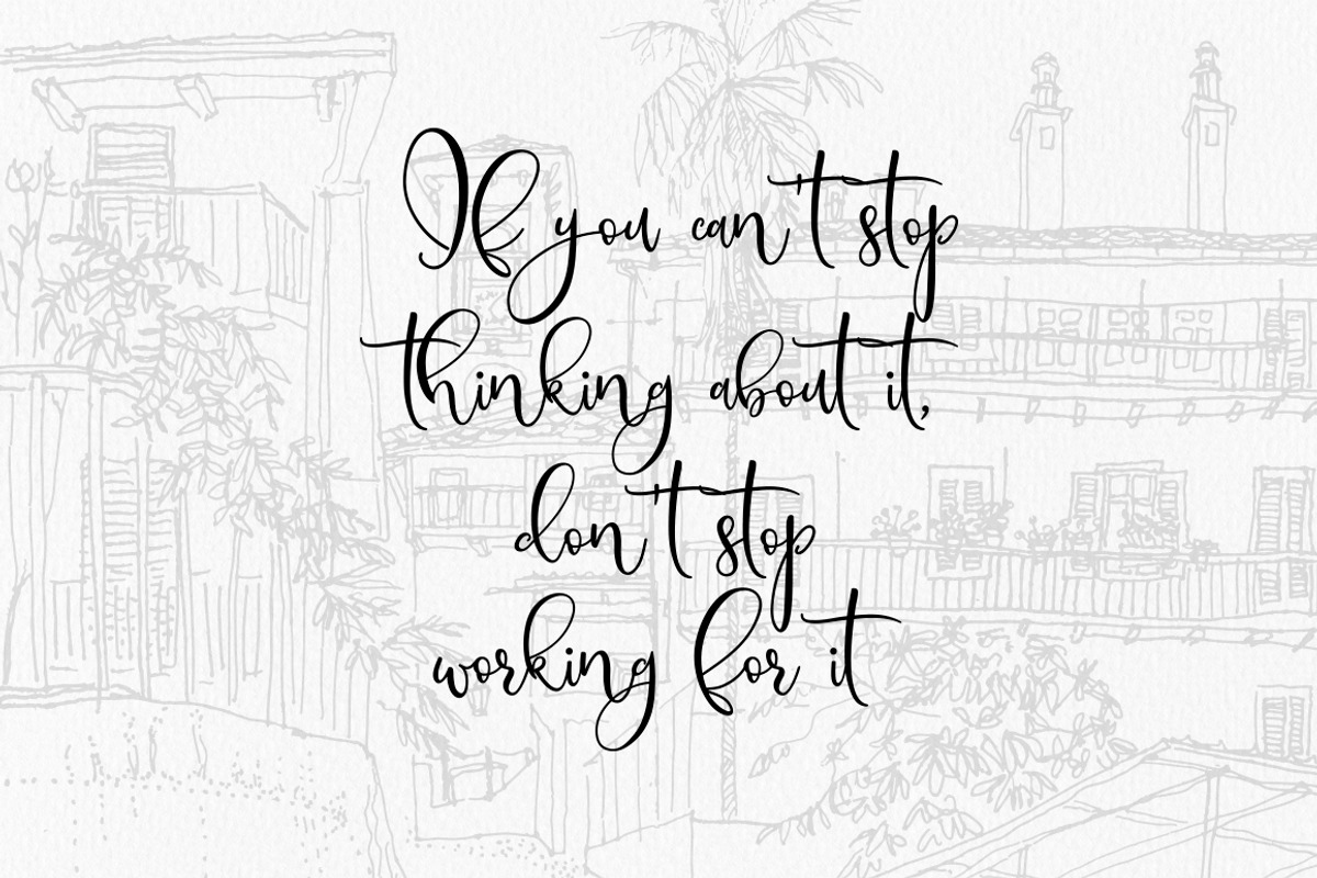 Borgoforte script font preview 6