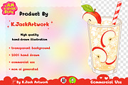 Cute Apple Soda Drink Clipart PNG, a Food Illustration by K.JackArtwork (Thumbnail 3 of 4)