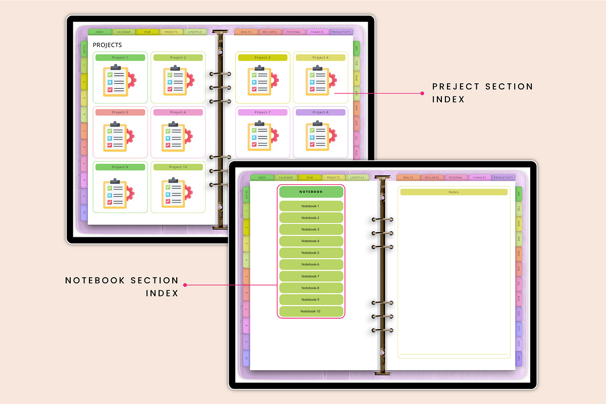 2025 All-in-one Digital Planner, a Stationery Template by Designmela01 (Photo 7 of 12)