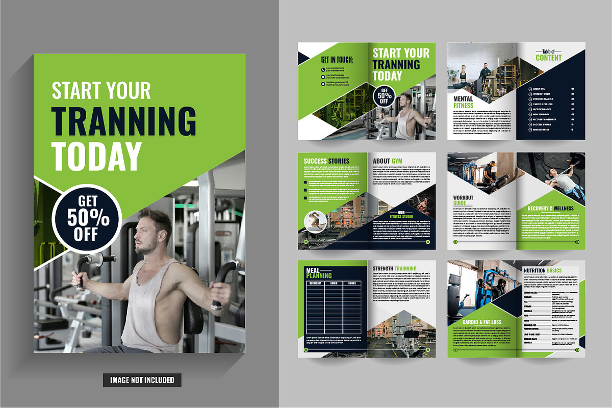 Sport & Fitness Magazine Template, a Brochure Template by Tanuart (Photo 1 of 2)