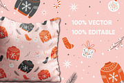 Christmas sweater patterns & design, a Pattern Graphic by Blue Lela Design (Thumbnail 3 of 4)