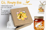 Oh, Honey bee set of 17illustrations, an Animal Illustration by Winged Graphics (Thumbnail 4 of 4)