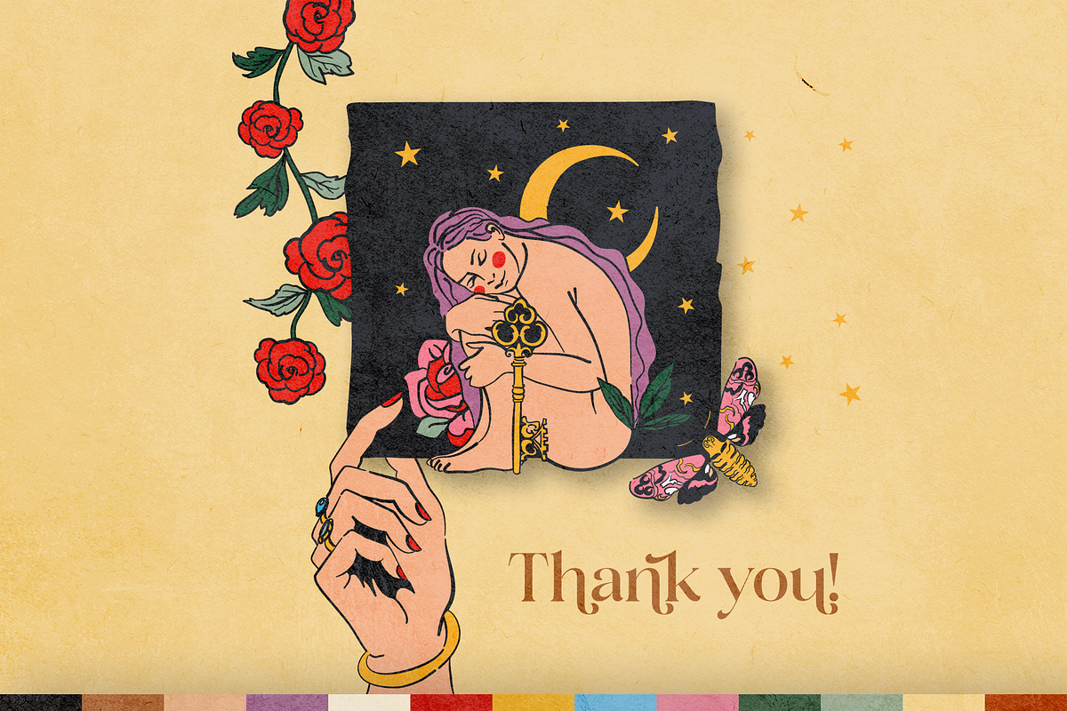 Mystic Femina Clipart Collection, a Decorative Illustration by Anna Babich (Photo 9 of 9)