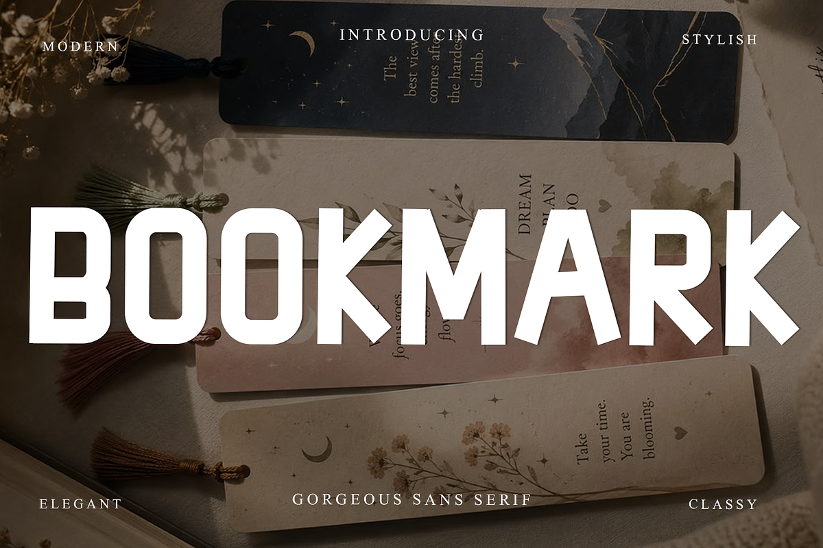 Bookmark, a Script Font by InermediaSTUDIO (Photo 1 of 7)