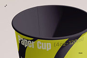 Paper cup (4oz - 120ml), a Cups & Container Mockup by Opaq Studio (Thumbnail 6 of 7)