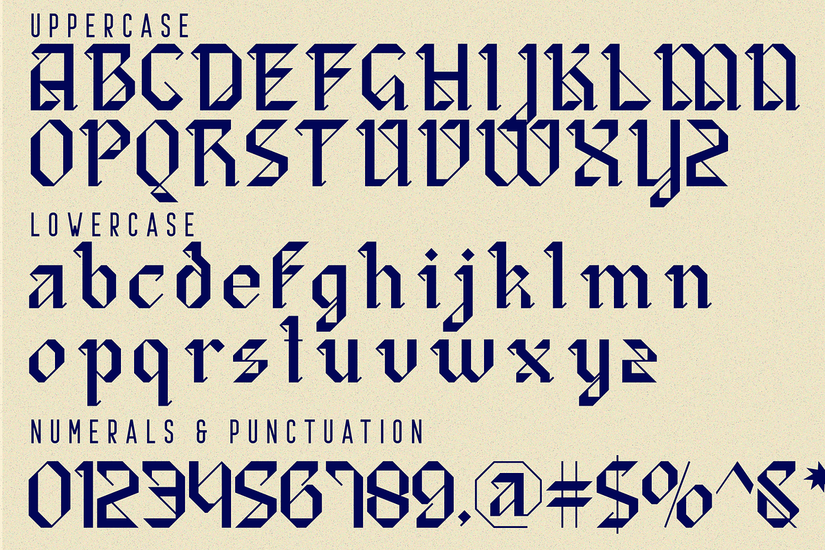 Classical Garments Font, a Blackletter Font by 177Studio (Photo 9 of 9)