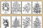 Vintage Victorian Christmas Pages, a Seasonal Illustration by BrandlyTemplate (Thumbnail 3 of 4)