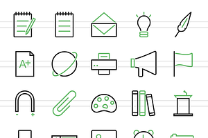 150 Science Line Icons