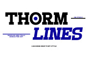 Thorm Lines, a Serif Font by IM Studio (Thumbnail 1 of 5)