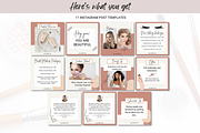 22 Beauty Boss Instagram Templates, a Social Media Template by Create & Bloom (Thumbnail 2 of 7)