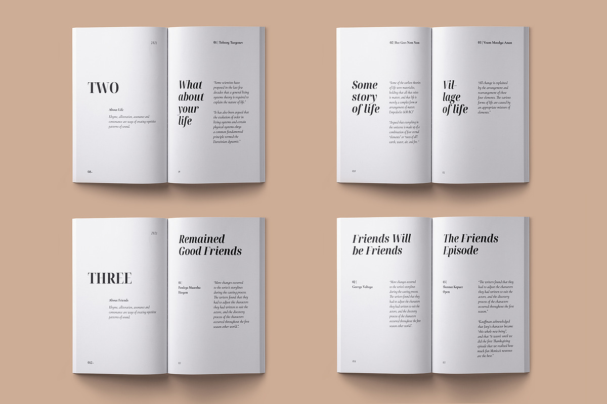 Quote Pocketbook Template, a Stationery Template by Meknya (Photo 12 of 13)