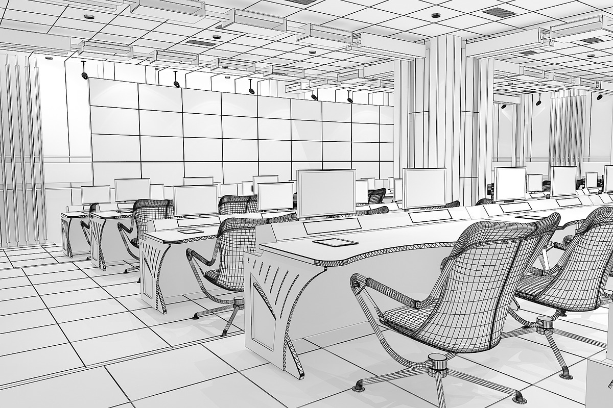 TV Studio Control Room 1, an Architecture 3D Model by akerStudio (Photo 3 of 42)