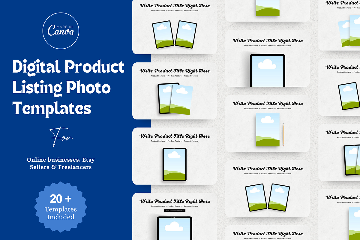 Planner Listing Photo Mockups Etsy, a Templates & Theme by The Chaos Project (Photo 1 of 7)