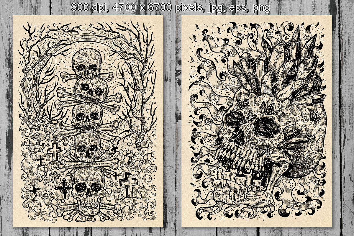 Evil skulls part 4, an Illustration by Samiramay (Photo 2 of 6)