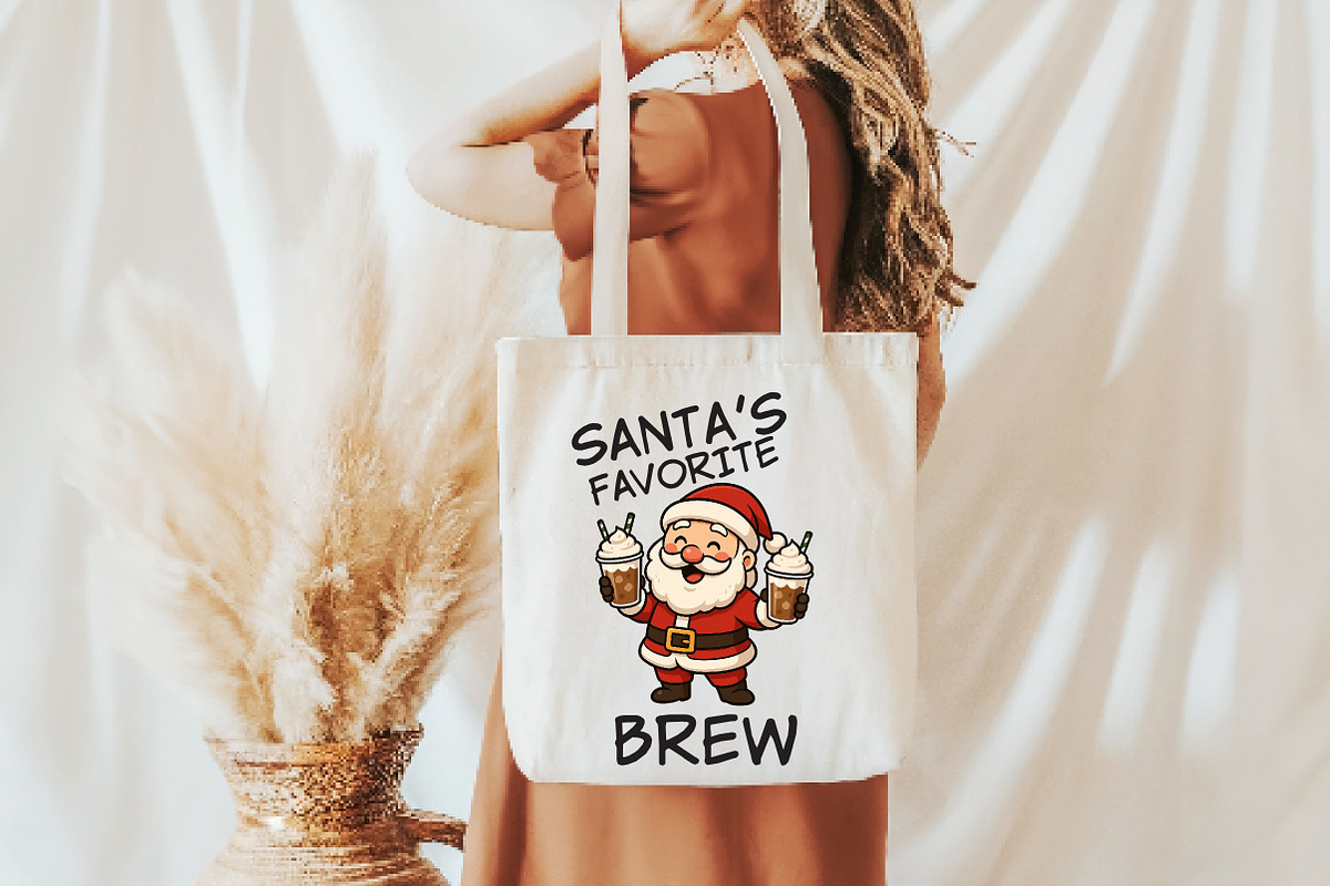 Christmas Santa's Favorite Coffee Pn, an Illustration by Daily.Designs (Photo 3 of 5)