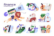 Finance transactions, concept set, an Illustration by PaperTrident (Thumbnail 1 of 11)