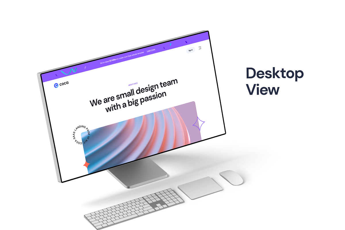 Coca - SaaS Landing Page Kit V1, an UI Kit Template by Sans Design (Photo 3 of 8)