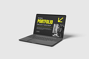 High Resolution Laptop Screen Mockup, a Wearable Device Mockup by AndikaGraphic (Thumbnail 5 of 5)