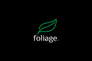 Green Leaf Linear Logo Foliage, a Branding & Logo Template by Signatoro (Thumbnail 3 of 3)