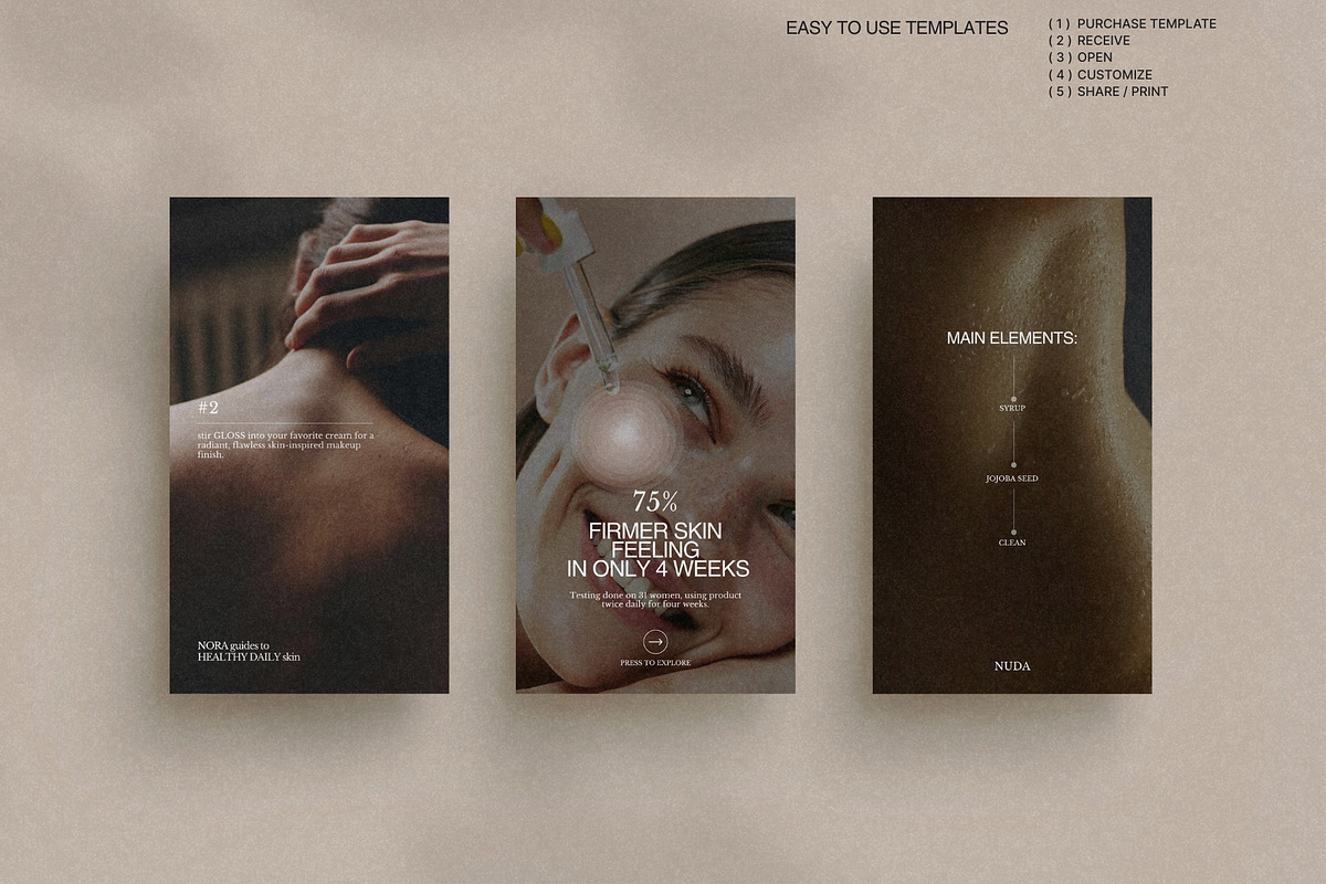 Minimal Story Set for Skincare preview 4