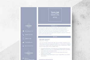 Sailor Resume Template +Cover Letter