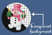 Christmas Snowman Png, an Illustration by Canvas Craft (Thumbnail 2 of 6)