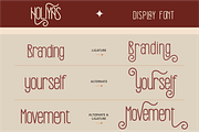 Holiyas, a Sans Serif Font by Burntilldead (Thumbnail 8 of 12)