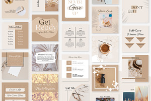 Boho Instagram Canva Post Template