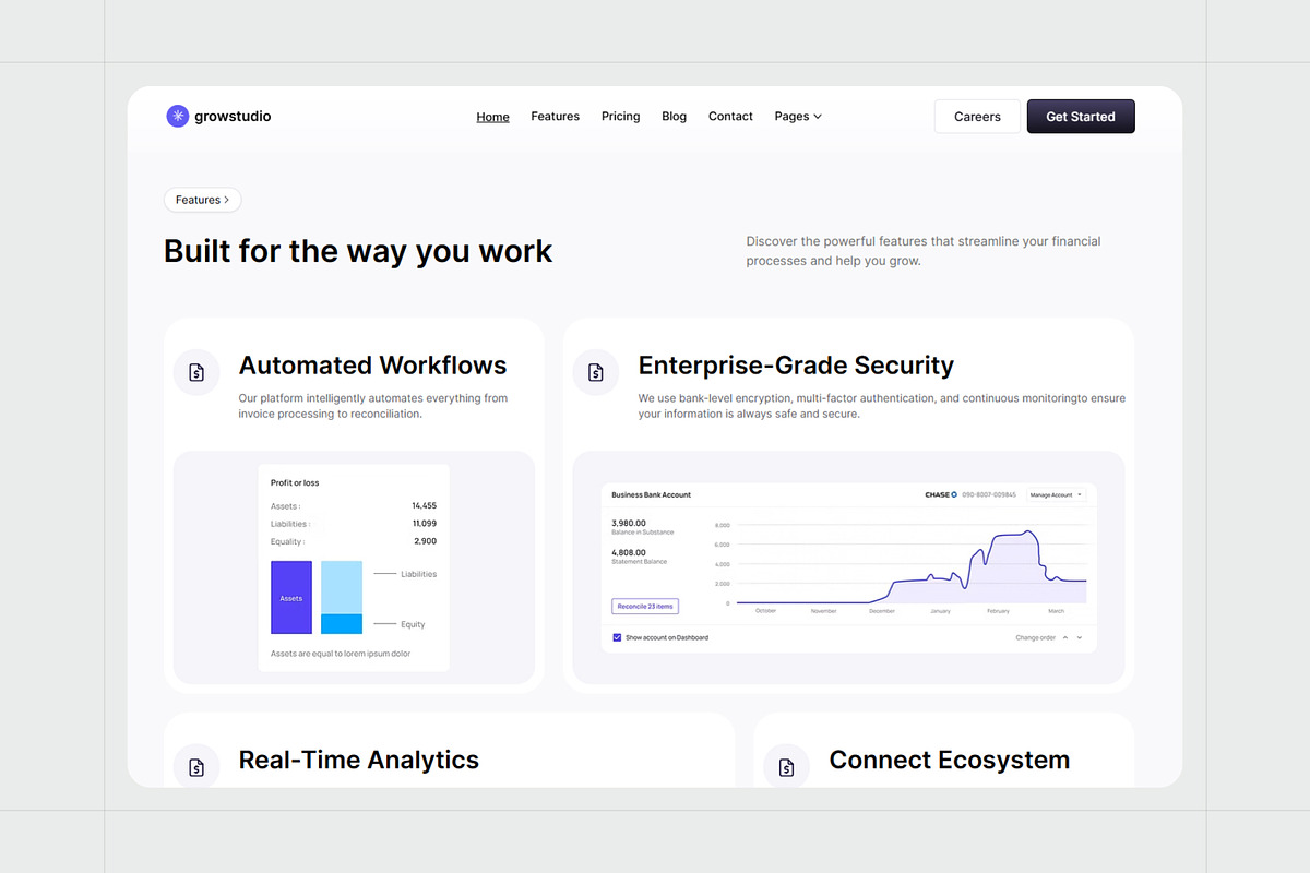 Grow Studio - AI & SaaS Website Template preview 4