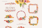 Autumn Watercolor floral collection, a Decorative Illustration by SashaKondr (Thumbnail 19 of 20)