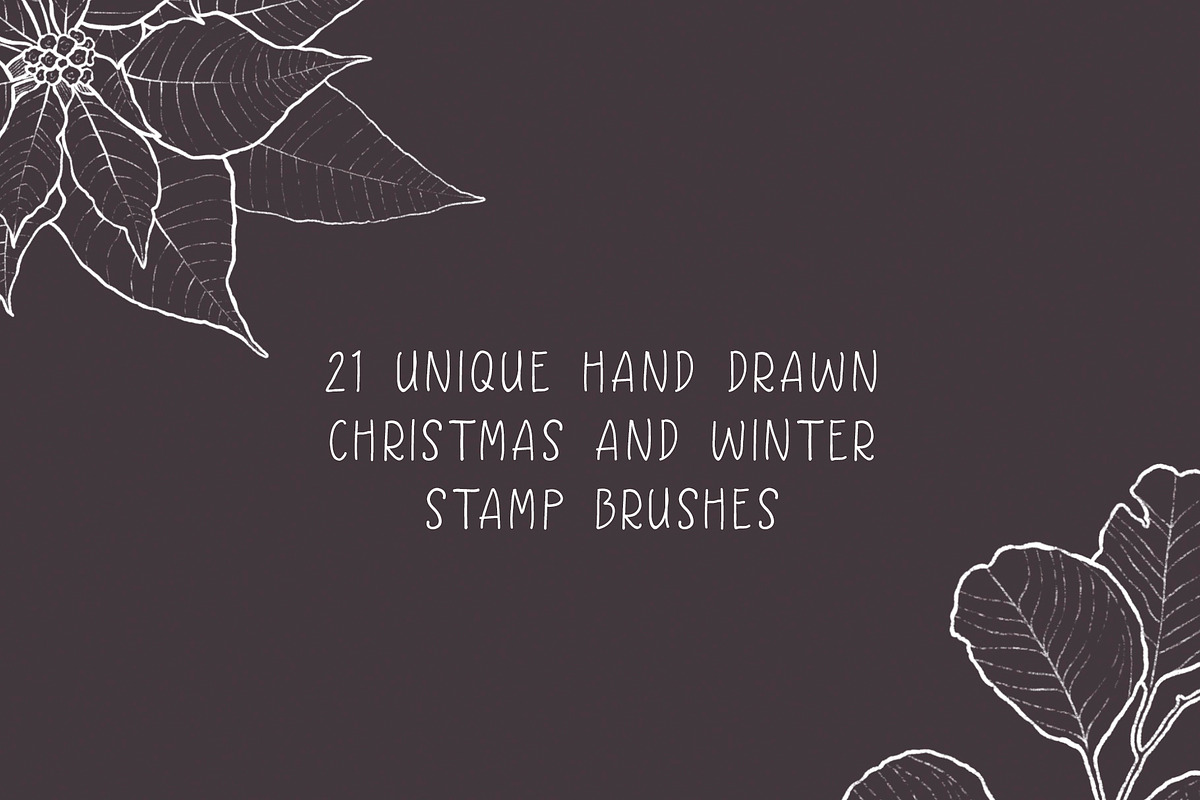Christmas Procreate Brushes, a Brush Add-On by Little Nordic Atelier (Photo 2 of 5)