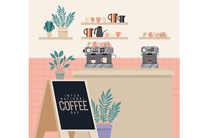 Coffee Shop Illustration