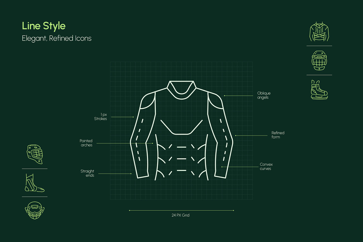 Sportswear Icon Art Set, an Outline Icon by Prosymbols (Photo 3 of 8)