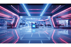 modern abstract office background ai, an Abstract Photo by pikepicture