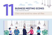 Business Meeting Vector Scenes, a Landing Page Template by Tera Vector (Thumbnail 2 of 3)