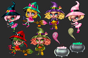 Boo Set for Halloween, an Illustration by KawaiiFactory (Thumbnail 2 of 2)