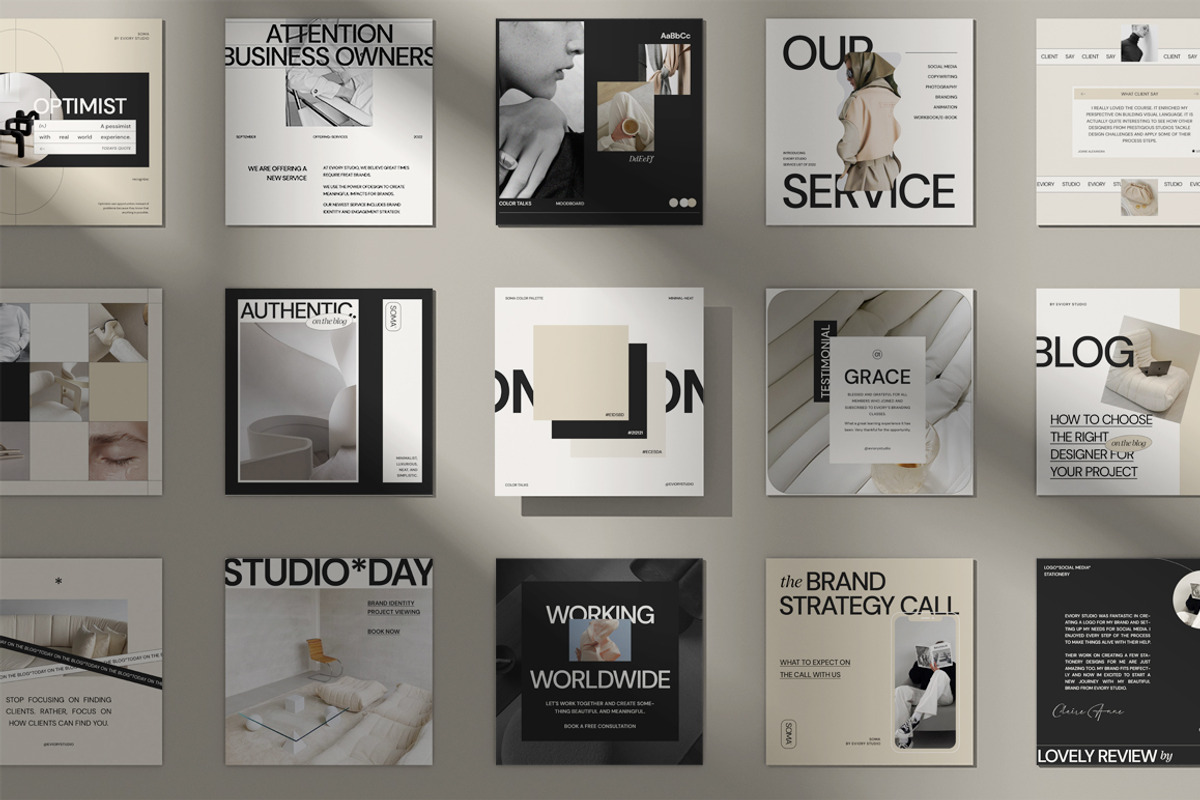 SOMA / Social Media Pack, a Social Media Template by Eviory (Photo 3 of 18)
