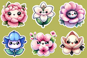 cute floral printable sticker Png, an Illustration by DreamCafeArt (Thumbnail 3 of 5)