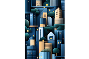 Abstract Illustration Of A Cityscape