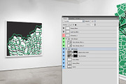 Gallery Exhibition Mockup - 04, a Print Template by Formelier (Thumbnail 3 of 4)