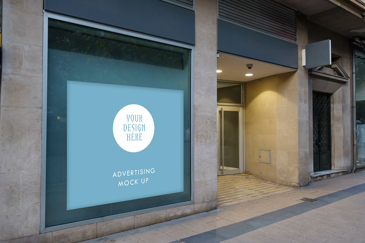 Blank billboard mock up, an Advertising Mockup by aagafapaperiapunta