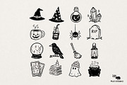 Halloween Hand-Drawn Doodles, an Object Graphic by Lazy Cat (Thumbnail 6 of 7)