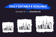 100 City Skyline Vector Illustration, a Transportation Illustration by Brickclay (Thumbnail 3 of 5)