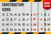 200 Construction Icon Pack, an Icon by Creastale (Thumbnail 1 of 5)