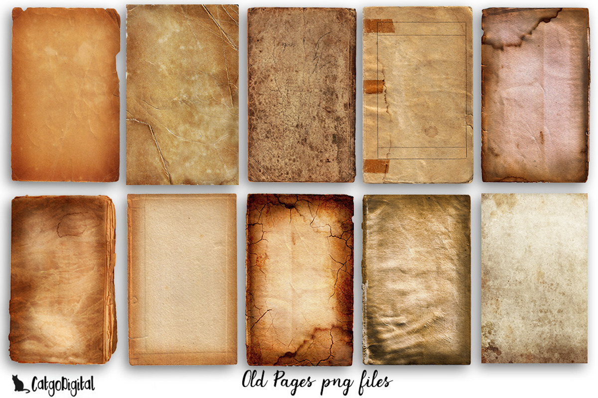 Old Pages Grunge Paper Texture, a Texture Graphic by CatgoDigital (Photo 3 of 4)