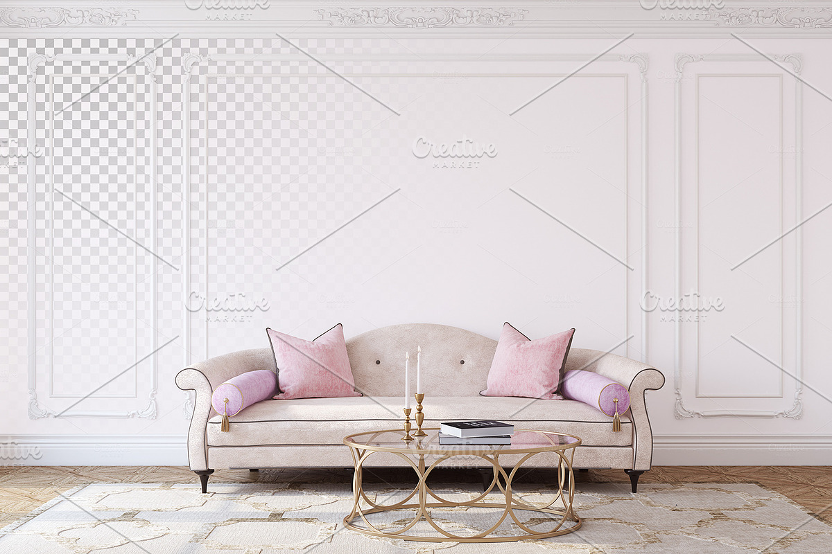 FRENCH STYLE Wall&Frame Mockups, a Poster Template by MyHomeMockups (Photo 2 of 12)